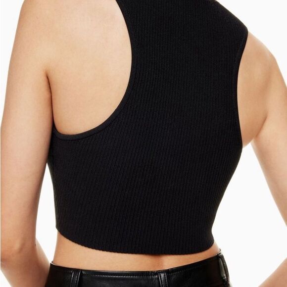 Babaton | Sculpt Knit Muscle Cropped Ribbed Tank Top - Picture 6 of 14